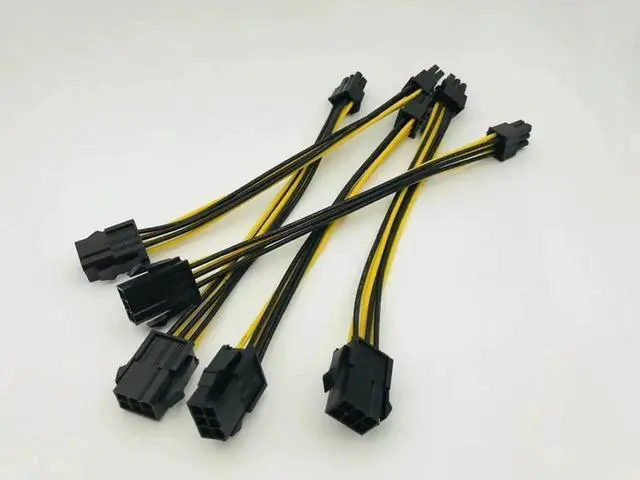 Alt view image 4 of 6 - 5PCS PCI Express PCIe 6Pin to 6 Pin Power Extension Cable 6Pin Connector Male to Female Graphics Card Power Extension Cable 20CM