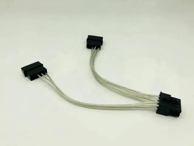 Alt view image 6 of 6 - 5PCS Dual 4Pin to 8Pin (6+2) Graphic Card Power Cable 4P to 8P Graphic Card Cable 18cm Supply Dual D port to 8pin for BTC Mining