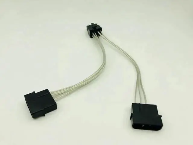 Alt view image 5 of 6 - 5PCS Dual 4Pin to 8Pin (6+2) Graphic Card Power Cable 4P to 8P Graphic Card Cable 18cm Supply Dual D port to 8pin for BTC Mining