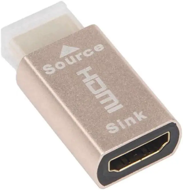 Alt view image 4 of 6 - HDMI-Compatible Lock Screen Signal Holder KVM HDMI2.0 Virtual Adapter EDID DDC Dummy Plug for Display Emulator Up to 3840X2160
