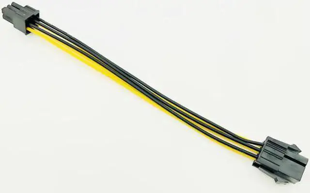 Alt view image 6 of 6 - 5PCS 20CM 6Pin to 6 Pin PCI Express PCIe Power Extension Cable 6Pin Connector Male to Female Graphics Card Power Extension Cable