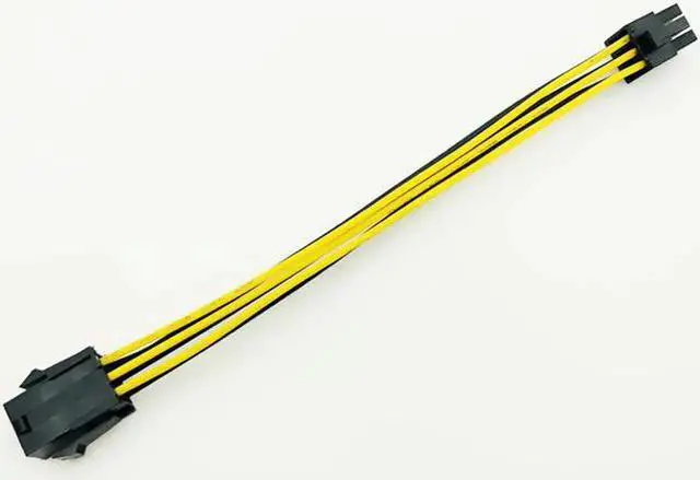 Alt view image 5 of 6 - 5PCS 20CM 6Pin to 6 Pin PCI Express PCIe Power Extension Cable 6Pin Connector Male to Female Graphics Card Power Extension Cable