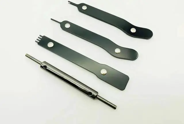 Alt view image 2 of 6 - Power Cable Connector Pin Removal Remover Modding Mod Pin Tools Kit For PC ATX PSU PCI 4P 6Pin 24Pin SATA Power Cable Black