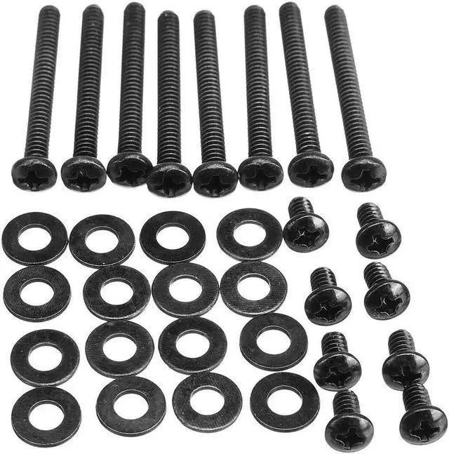 Main image of Aomoproing Pads Durable Fitting Metal Screw Kit Fan Mounting Long Short Professional Black Water Cooling Radiator For C*orsair Hydro Series