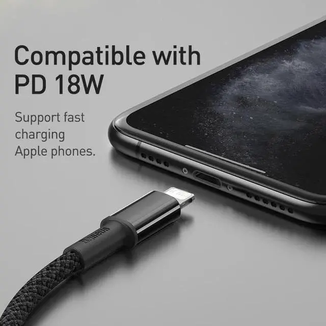 Alt view image 4 of 6 - Aomoproing Baseus PD 20W USB C Cable for iPhone 13 12 Pro Max Fast Charge for iPhone USB C Cable USB Type C Cable Data Cable USB Charger
