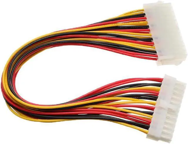 Main image of Aomoproing 30cm ATX 24 Pin Male to 24Pin Female Power Supply Extension Cable for Internal PC PSU TW Power Lead Connector Wire Power Supply