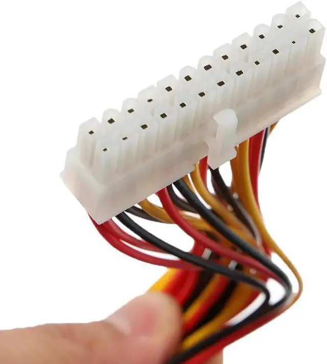 Alt view image 6 of 6 - Aomoproing 30cm ATX 24 Pin Male to 24Pin Female Power Supply Extension Cable for Internal PC PSU TW Power Lead Connector Wire Power Supply