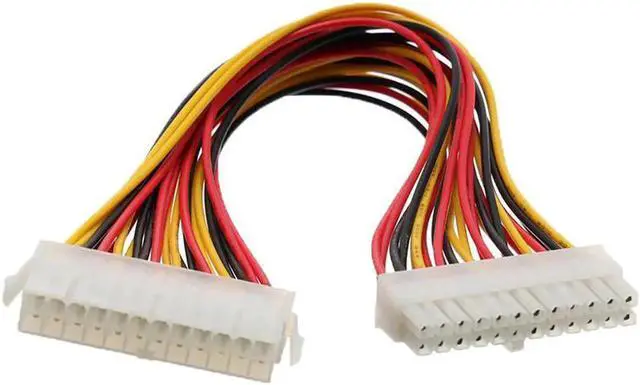 Alt view image 2 of 6 - Aomoproing 30cm ATX 24 Pin Male to 24Pin Female Power Supply Extension Cable for Internal PC PSU TW Power Lead Connector Wire Power Supply