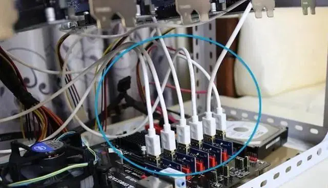 Alt view image 4 of 4 - PCI-E PCI E Express Riser Card 1x to 16x USB 3.0 Data Cable 30cm SATA Power Cable for BTC Miner Machine bitcoin mining