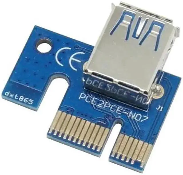 Alt view image 3 of 4 - USB 3.0 PCI-E PCI E Express Extender Riser Card 1x to 16x Cable 60cm SATA 15Pin Power Cable for BTC Miner Machine bitcoin mining