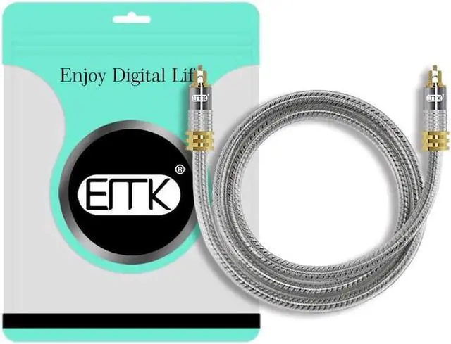 Alt view image 3 of 6 - Spdif Optical Cable OD 8.0 mm Gold Connector Digital Fiber Optical Toslink Audio Cable