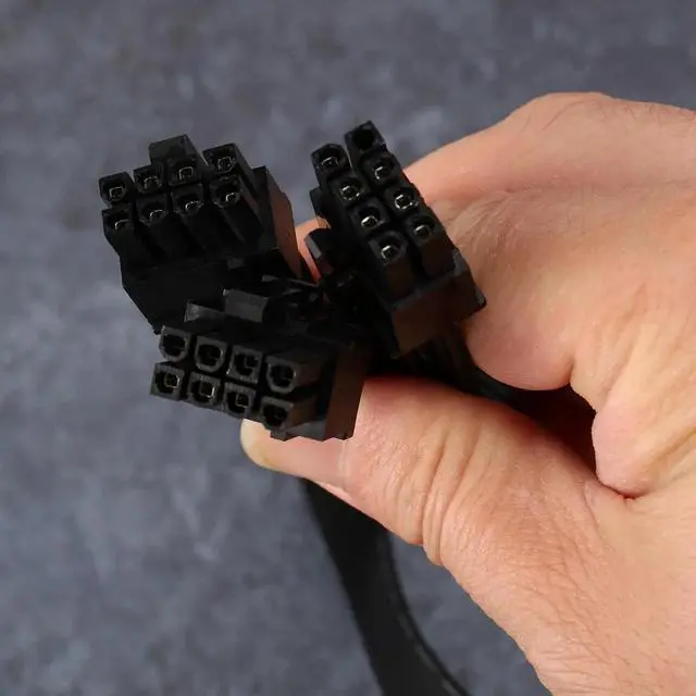 Alt view image 4 of 6 - Aomoproing 3Pcs PCI Express 8Pin to Dual 6+2Pin Power Supply Cable PCIe 8 Pin 1 to 2 Spliter Cable for Corsair RM/HX/CX-M Series