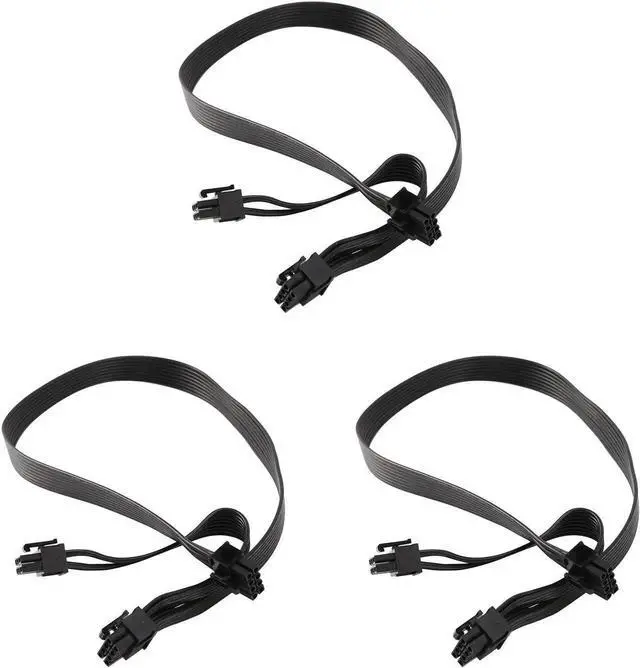 Main image of Aomoproing 3Pcs PCI Express 8Pin to Dual 6+2Pin Power Supply Cable PCIe 8 Pin 1 to 2 Spliter Cable for Corsair RM/HX/CX-M Series