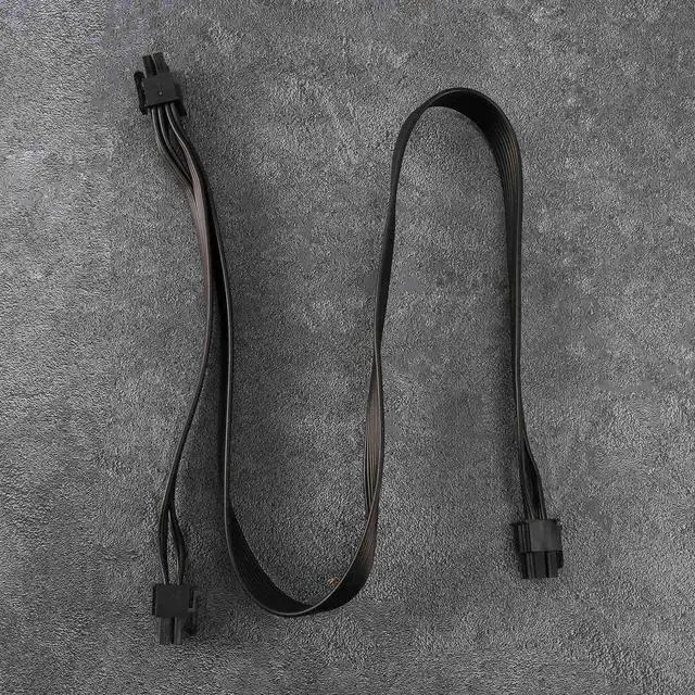 Alt view image 2 of 6 - Aomoproing 3Pcs PCI Express 8Pin to Dual 6+2Pin Power Supply Cable PCIe 8 Pin 1 to 2 Spliter Cable for Corsair RM/HX/CX-M Series