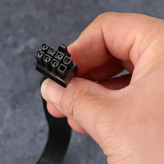 Alt view image 6 of 6 - Aomoproing 3Pcs PCI Express 8Pin to Dual 6+2Pin Power Supply Cable PCIe 8 Pin 1 to 2 Spliter Cable for Corsair RM/HX/CX-M Series