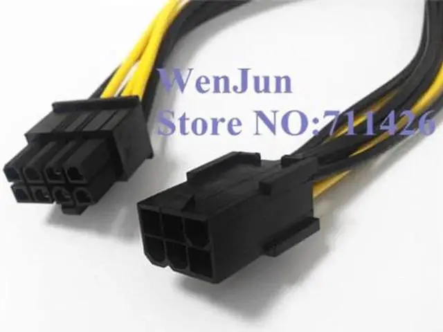 Alt view image 4 of 6 - 10pcs PCI Express 6 pin to 8 pin Power Adapter Cable PCIE 6pin to 8pin video card cable for GTX260 GTX 280