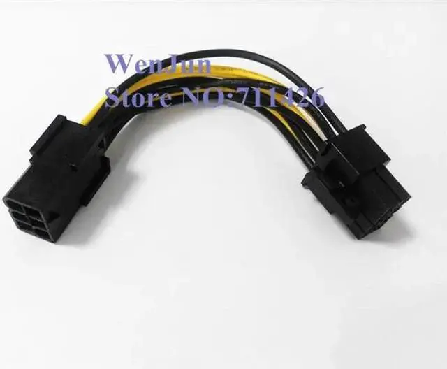 Alt view image 6 of 6 - 10pcs PCI Express 6 pin to 8 pin Power Adapter Cable PCIE 6pin to 8pin video card cable for GTX260 GTX 280