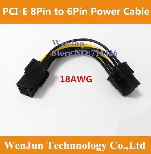 Main image of 10pcs PCI Express 6 pin to 8 pin Power Adapter Cable PCIE 6pin to 8pin video card cable for GTX260 GTX 280