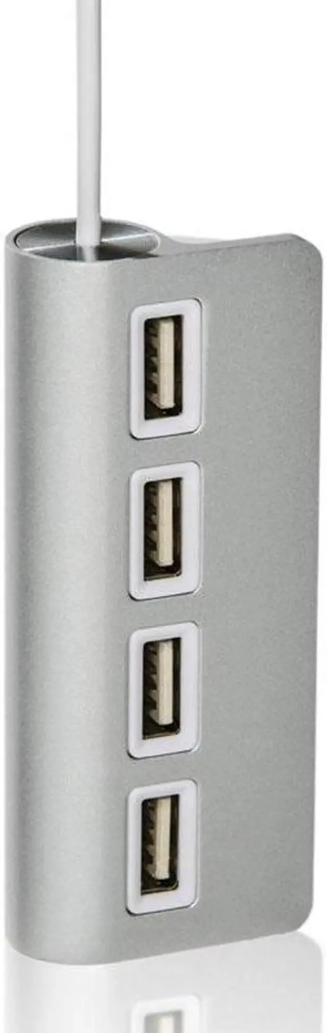 Alt view image 3 of 5 - Premium 4 Port Aluminum USB 2.0 Hub with LEDs for Mac, MacBook Air Pro,Ultrabooks,Microsoft Surface RT,Laptops,Raspberry pi,and any PC