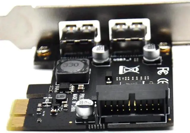 Alt view image 2 of 6 - USB 3.0 PCI Express(PCIe) Expansion Card, PCI-e X1 to 4 Ports USB 3.0(2 USB Type-A+USB Internal 20Pin) Controller Card-Build in Self-Powered Technology-No Need Additional Power Supply