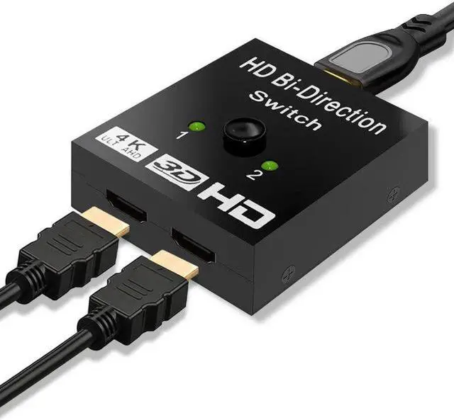Alt view image 2 of 6 - 4K 60Hz Switch KVM Bi-Direction 1x2/2x1 Switcher HDMI-compatible Splitter for PS4/3 DVD PC Xbox Monitor TV Box Switcher Adapter