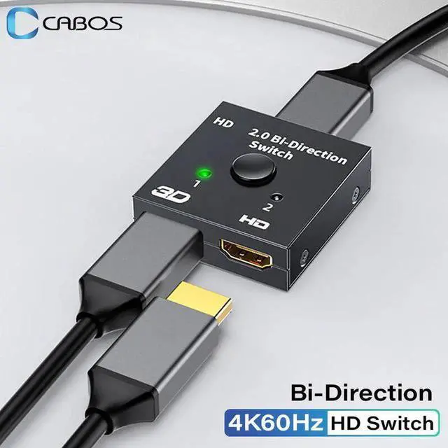 Main image of 4K 60Hz Switch KVM Bi-Direction 1x2/2x1 Switcher HDMI-compatible Splitter for PS4/3 DVD PC Xbox Monitor TV Box Switcher Adapter