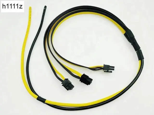 Main image of 90cm Power Supply Cable 1 to 3 6Pin Adapter Cable 6pin GPU Video Card Wire 12AWG + 18AWG Cable for BTC ETH Antminer Miner Mining