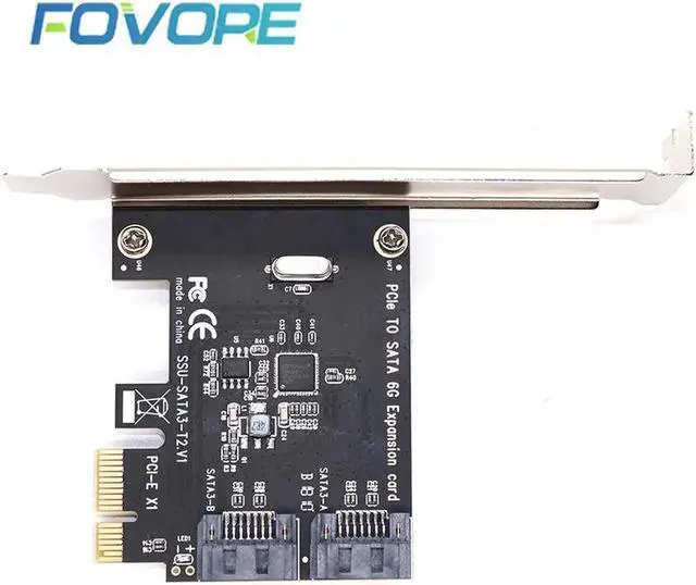 Main image of Aomoproing PCI-E PCI Express to SATA 3.0 Extension Card with Bracket 2-Port SATA III 6Gbps Expansion Adapter pci e sata3 pcie sata 3 card