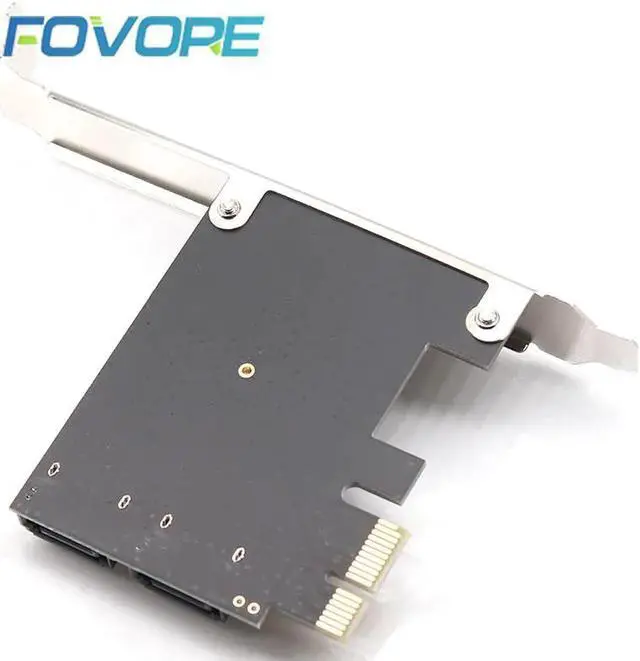 Alt view image 3 of 6 - Aomoproing PCI-E PCI Express to SATA 3.0 Extension Card with Bracket 2-Port SATA III 6Gbps Expansion Adapter pci e sata3 pcie sata 3 card