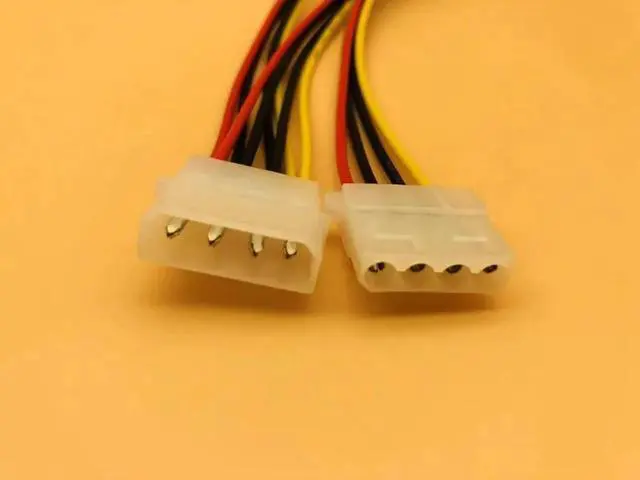 Alt view image 6 of 6 - 5PCS 4Pin Power Cable 4Pin Computer IDE Power Cord 4Pin Molex Male to 3 Port Molex IDE Female Power Supply Splitter Adapter
