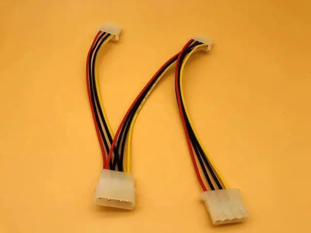 Alt view image 4 of 6 - 5PCS 4Pin Power Cable 4Pin Computer IDE Power Cord 4Pin Molex Male to 3 Port Molex IDE Female Power Supply Splitter Adapter