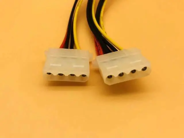 Alt view image 3 of 6 - 5PCS 4Pin Power Cable 4Pin Computer IDE Power Cord 4Pin Molex Male to 3 Port Molex IDE Female Power Supply Splitter Adapter