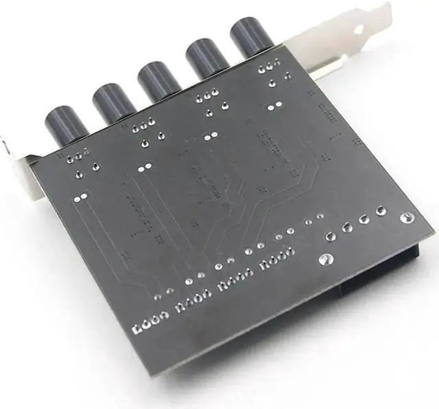 Alt view image 2 of 4 - 5 Channel 12V3A High Power 3pin & 4pin Fan Speed Controller w/ PCI Slot Cover,Support CPU Water Cooler,DDC D5 Water Pump Water Cooling Kit DIY