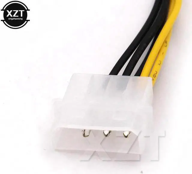 Alt view image 5 of 5 - Aomoproing Hotest 2 IDE Dual 4pin Molex IDE Male to 8 Pin Male PCI-E Y Molex IDE Power Cable Adapter Connector for video card