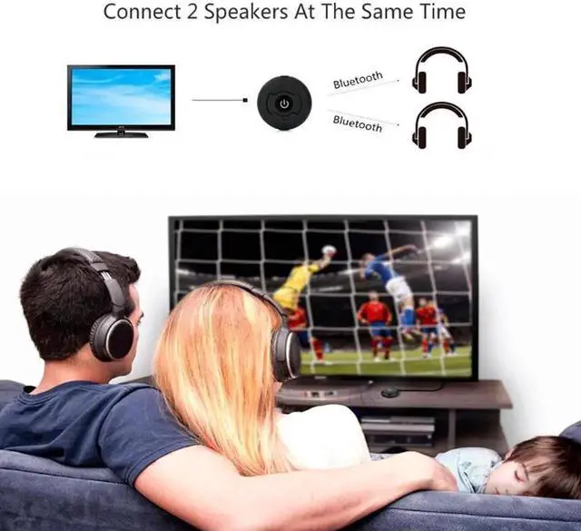 Alt view image 2 of 6 - 3.5mm Bluetooth Transmitter Wireless Blutooth Audio Music Stereo Transmite Dongle Adapter for TV PC Tablet MP3