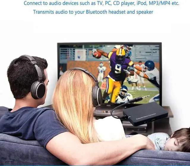 Alt view image 2 of 6 - Bluetooth Transmitter A2DP Stereo BT2.1 Dongle Bluetooth Adapter 3.5mm Audio Music DC 5V for TV Player MP3 PC for iPod