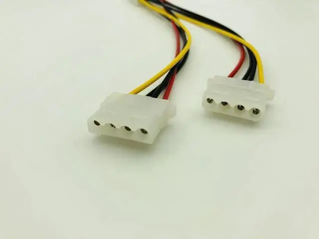 Alt view image 3 of 6 - 5PCS 4Pin Molex to Double 4pin IDE Female Power Supply Splitter Adapter Cable Computer Power Cable for BTC ETH Miner Mining