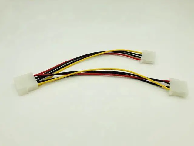 Alt view image 4 of 6 - 5PCS 4Pin Molex to Double 4pin IDE Female Power Supply Splitter Adapter Cable Computer Power Cable for BTC ETH Miner Mining