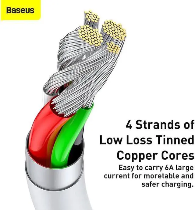 Alt view image 5 of 6 - Aomoproing 66W 6A USB Type C Cable For Huawei P40 Pro Mate 40 30 Supercharge 66W/40W Fast Charger USB C Cable For Huawei P30 Pro