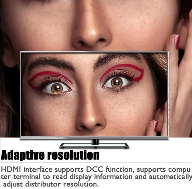 Alt view image 5 of 6 - 4K x 2K 3D HDMI-compatible KVM USB 2.0 Keyboard Mouse Printer Monitor Host HDTV PC MonitorSharing Switcher Box USB Splitter