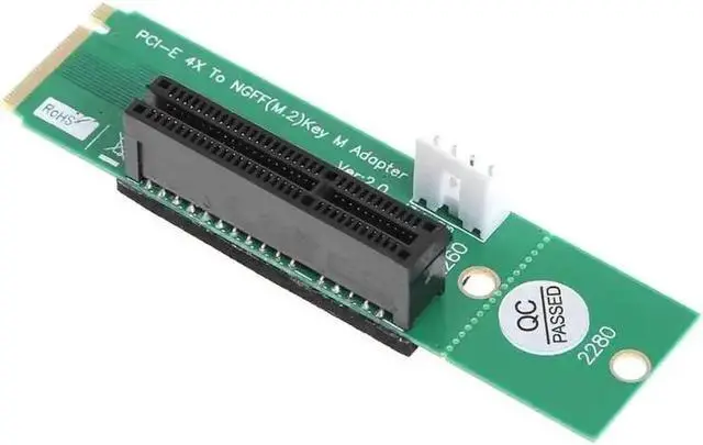 Alt view image 3 of 6 - Express Adapter Converter NGFF M.2 to PCI-e 4X Slot Riser Card M Key M.2 SSD Port to PCIfor PCI-E X1 to X4 m.2 Riser card