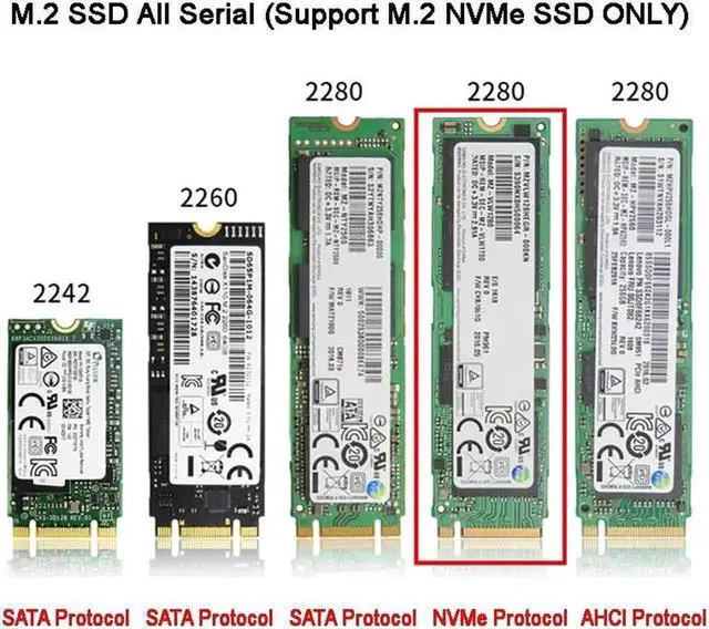 Alt view image 2 of 6 - Aomoproing PCI-E to M.2 NVME SSD Adapter NVMe to PCI-E 3.0 X1 Full Speed Convert Card Riser M Key Connector Support 2230 2242 2260 2280 SSD