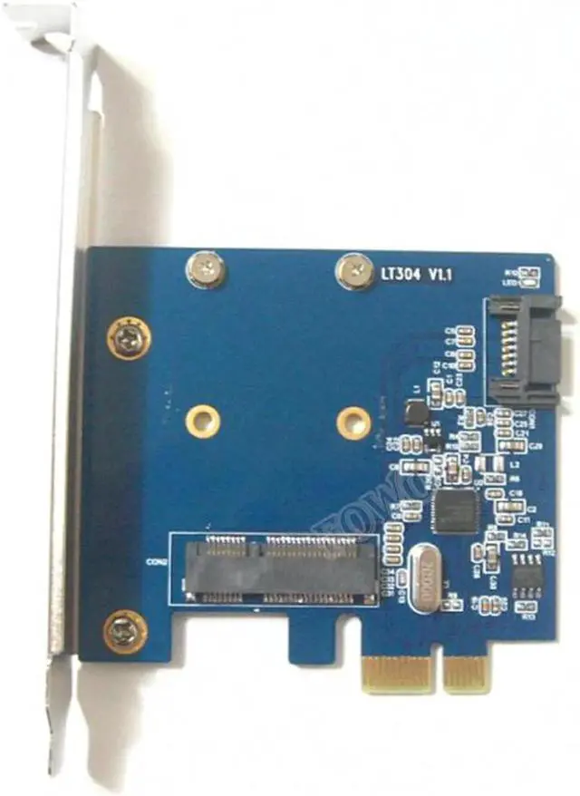 Main image of Aomoproing Desktop Internal SATA 6Gbps mini-SATA Combo Extender Adapter PCI-e 1x to SATA 3.0 mSATA SSD Card