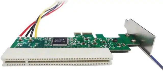 Alt view image 4 of 6 - PCI-Express to PCI Adapter Card - Green
