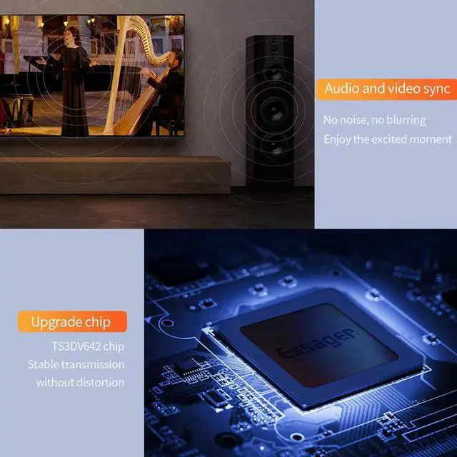 Main image of HD Split Switcher KVM Switch USB Box 2 Port 4K Plastic Switch Keyboard Black