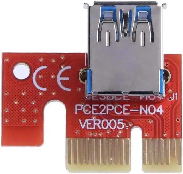 Alt view image 4 of 6 - 1x To 16x 60cm PCI-E PCI Express Riser Card Usb3.0 Cable SATA Power Cable PCIE Riser for Bitcoin Miner Mining Graphics Card