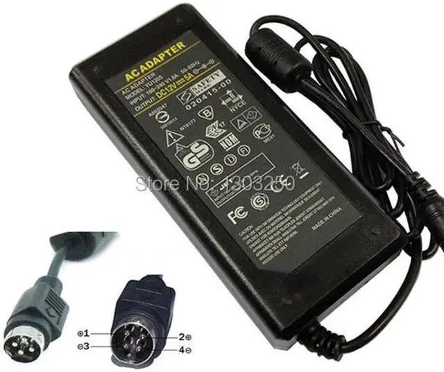 Alt view image 4 of 6 - 1pcs High Quality 12V 5A IC solutions AC /DC Converter Adapter Power Supply 4 Pin 4-Pin for LCD monitor Flat Panel TV 4Pin