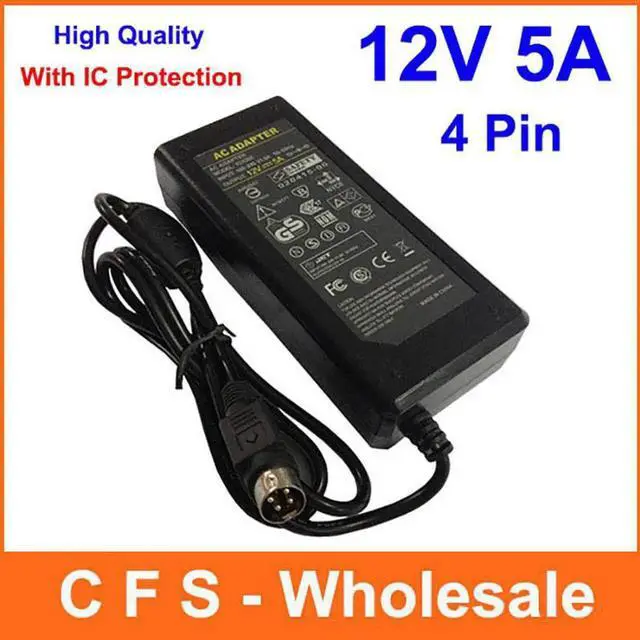 Main image of 1pcs High Quality 12V 5A IC solutions AC /DC Converter Adapter Power Supply 4 Pin 4-Pin for LCD monitor Flat Panel TV 4Pin