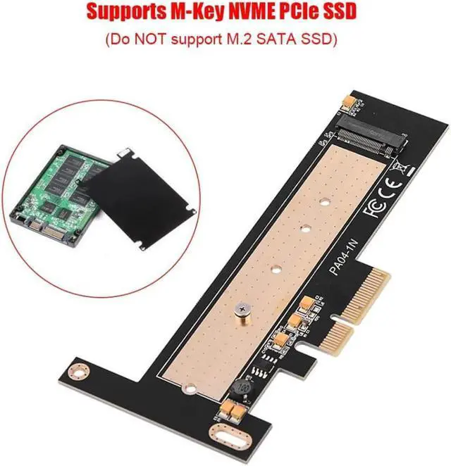 Alt view image 6 of 6 - Aomoproing M Key M.2 NGFF NVME SSD to PCI-Express PCIE 3.0 x 4 Expansion Card Adapter Converter M.2 to PCIe SSD Adapter