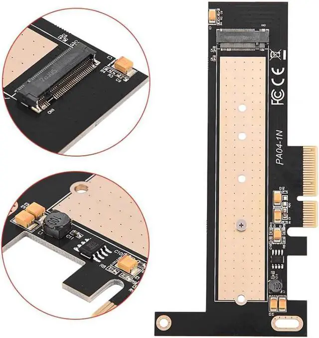 Alt view image 2 of 6 - Aomoproing M Key M.2 NGFF NVME SSD to PCI-Express PCIE 3.0 x 4 Expansion Card Adapter Converter M.2 to PCIe SSD Adapter